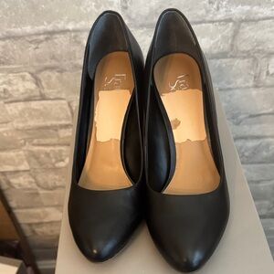 Franco Sarto Black Leather Heels